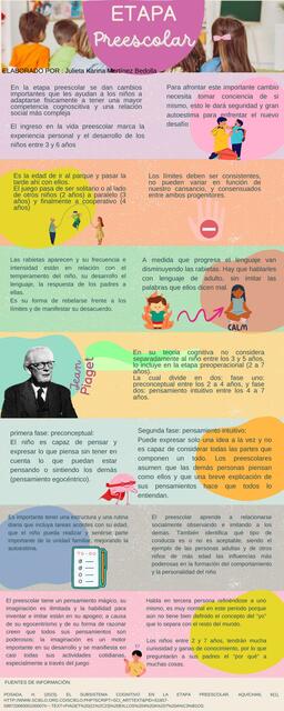 Infografía etapa preescolar