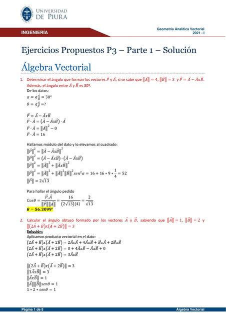 Álgebra Vectorial