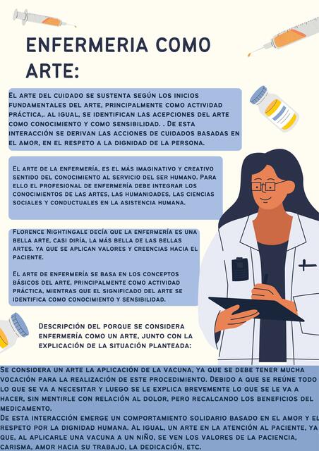 Enfermería como arte