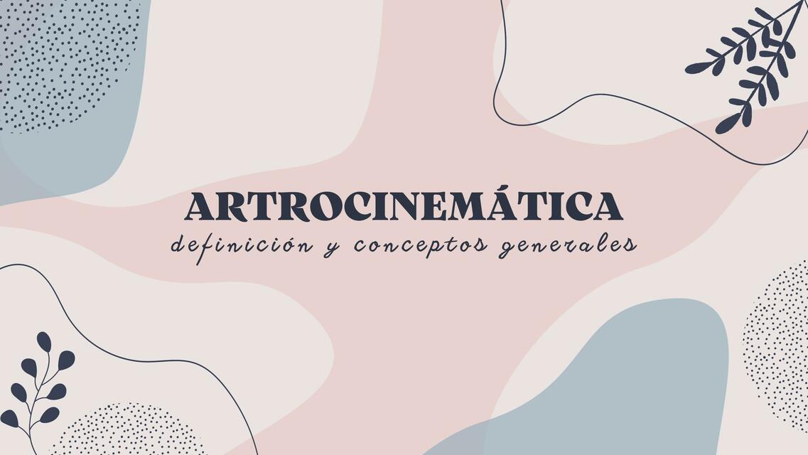 Artrocinematica