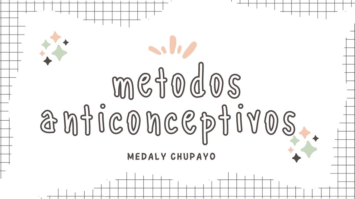 metodos anticonceptivos