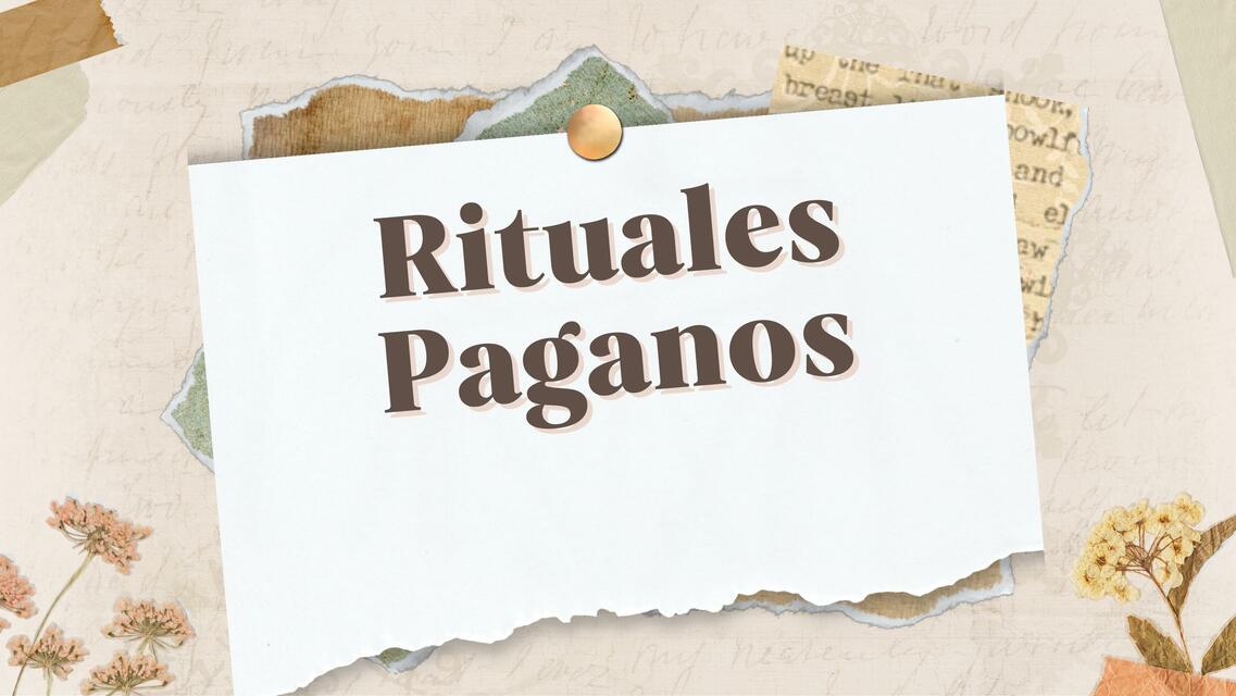 RITUALES PAGANOS EQUIPO