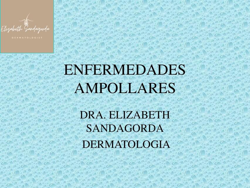 Enfermedades Ampollares 