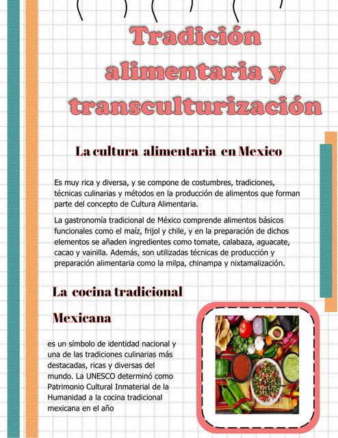 Tradicion alimentaria