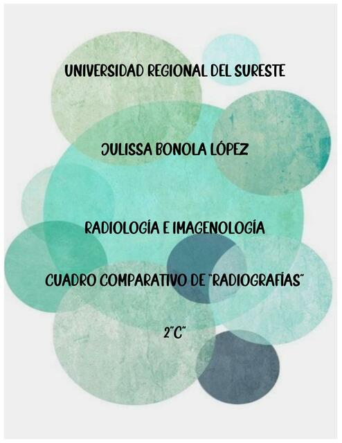 Cuadro comparativo de radiografías