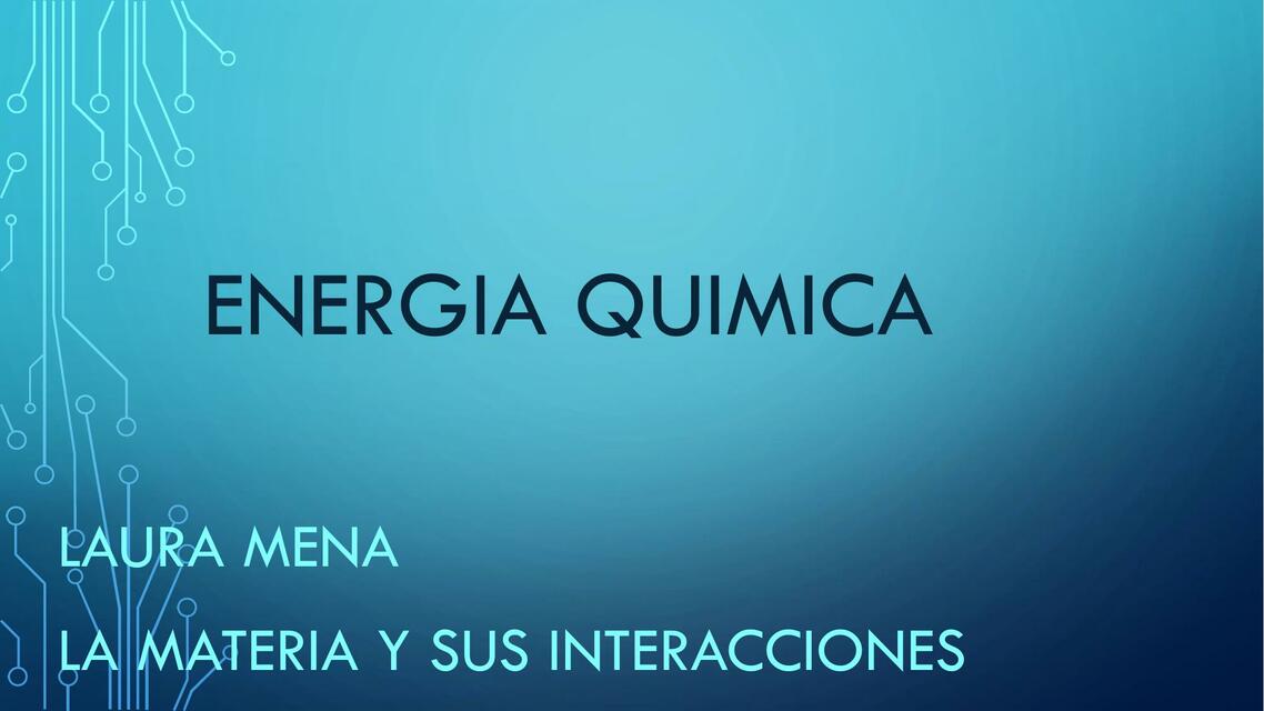 Energía química 