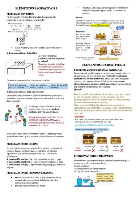 Elementos Recreativos I 