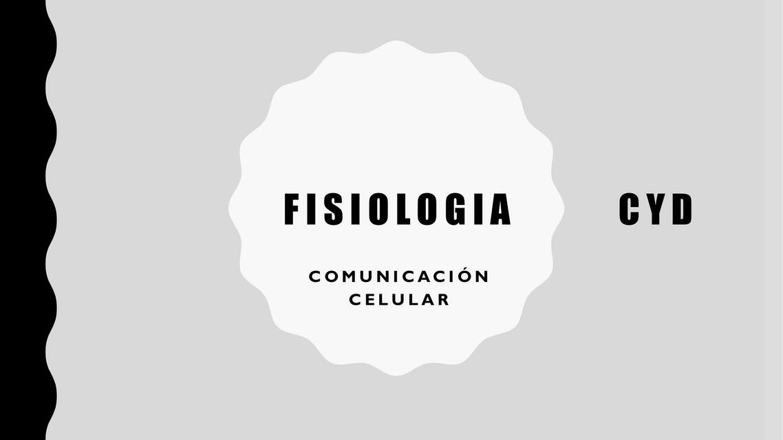 Fisiología Comunicación celular