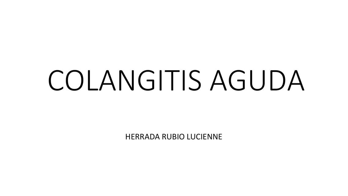 Colangitis aguda