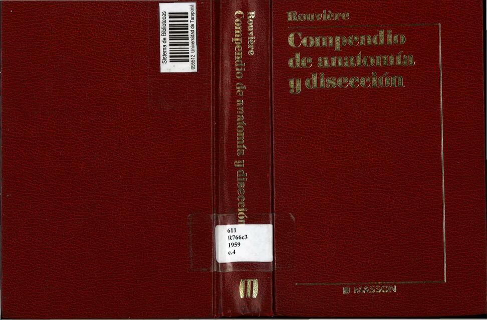 COMPENDIO DE ANATOMIA Y D ROUVIERE