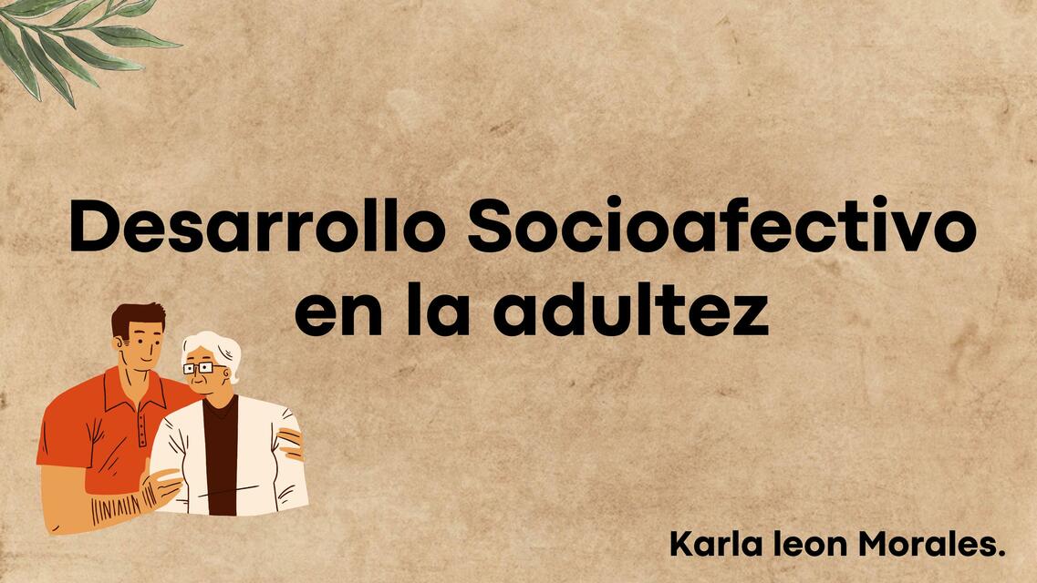 Desarrollo Socioafectivo