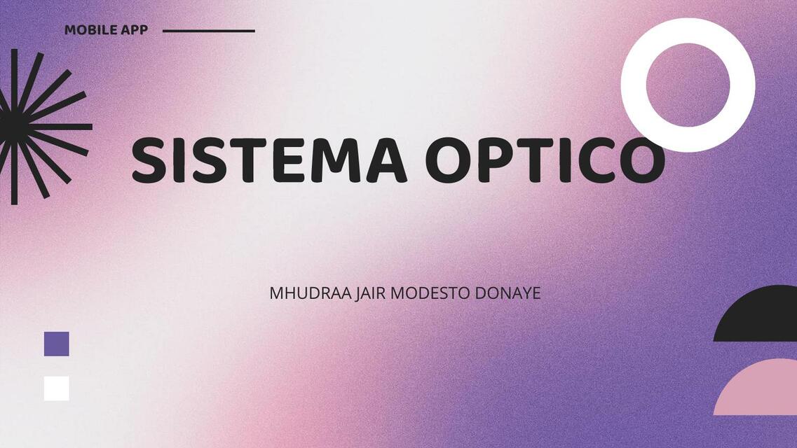 Sistema optico ppt