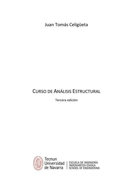 Curso de análisis estructural