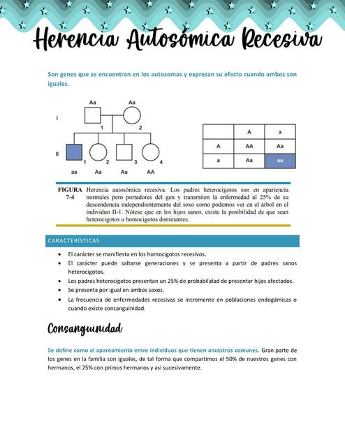 Herencia Autosómica Recesiva