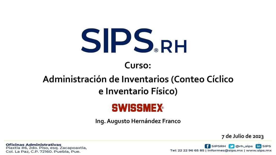 Administracion de Inventarios Conteo Ciclico 