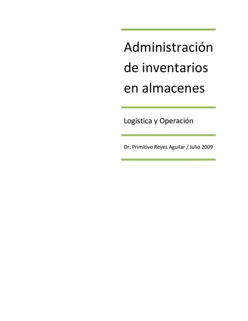 Administración de Inventarios