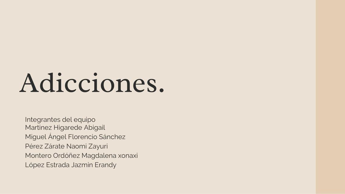 Adicciones 