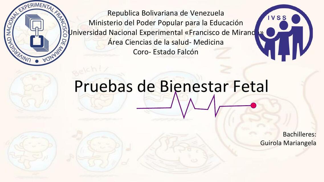 Pruebas de bienestar fetal