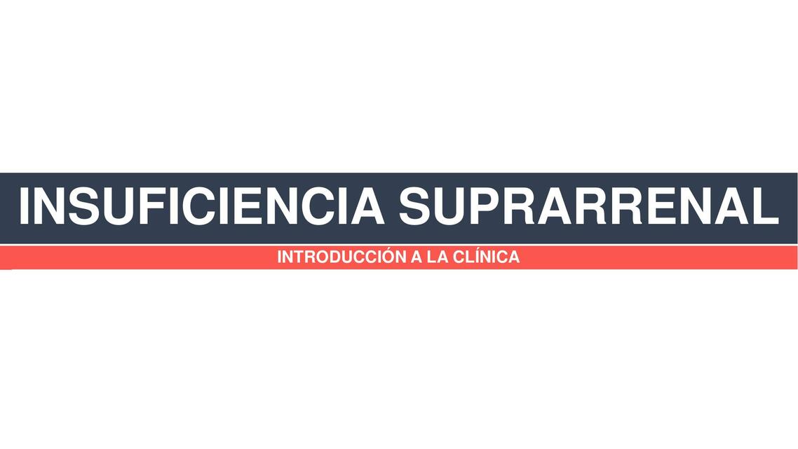 Insuficiencia suprarrenal