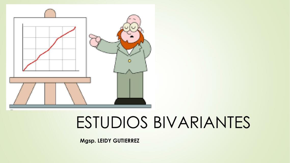 Estudios bivariantes 