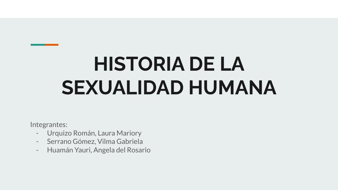 Historia de la sexualidad humana