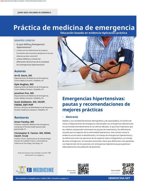 Práctica de medicina de emergencia