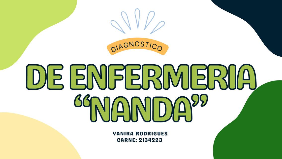 Diagnóstico de Enfermería "NANDA"