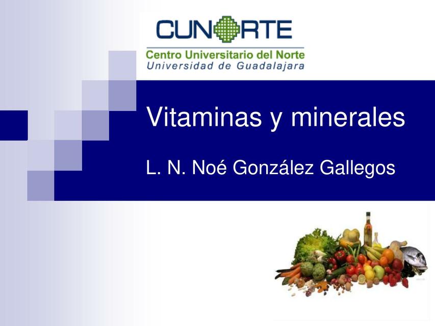 Vitaminas y minerales