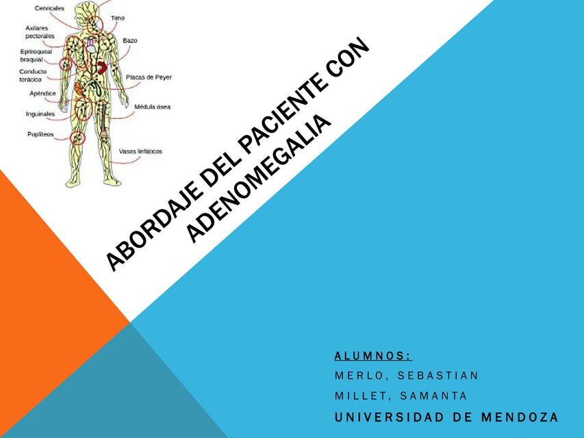 Abordaje del Paciente con Adenomegalia 