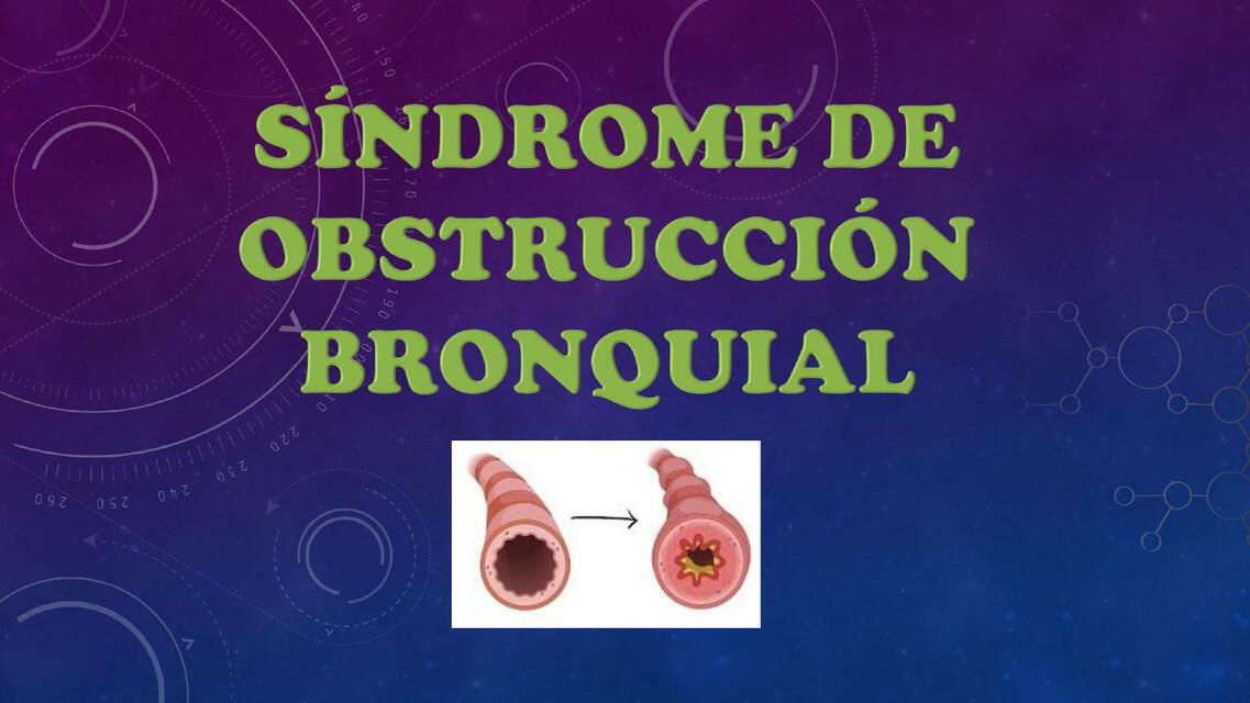 Síndrome de obstrucción bronquial