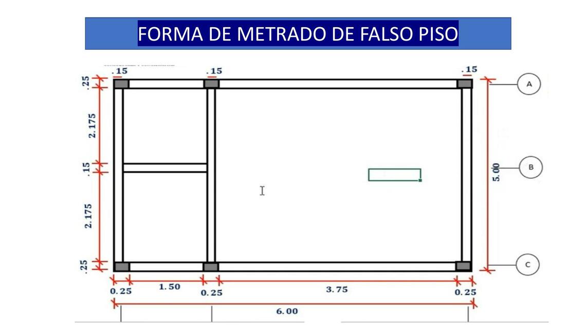 Forma de Metrado de Falso Piso | Cyntia JC | uDocz