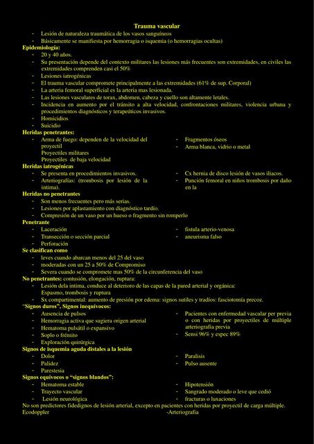 8 Trauma vascular