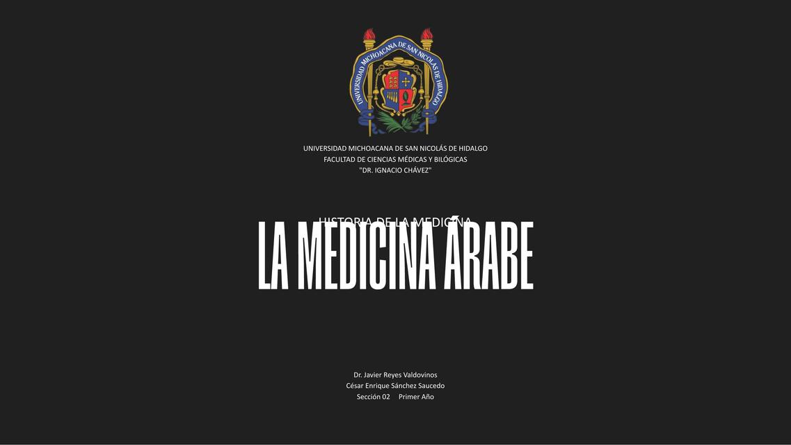 La Medicina Árabe