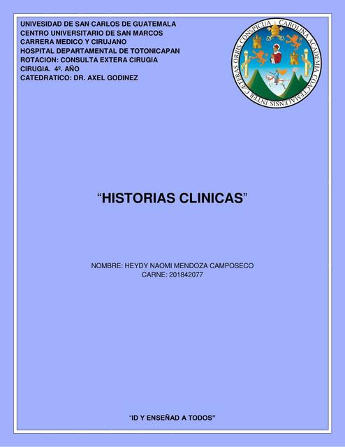 Historias Clínicas 