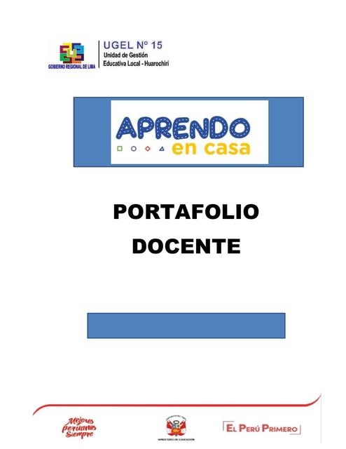 PORTAFOLIO DOCENTE PROPUESTA