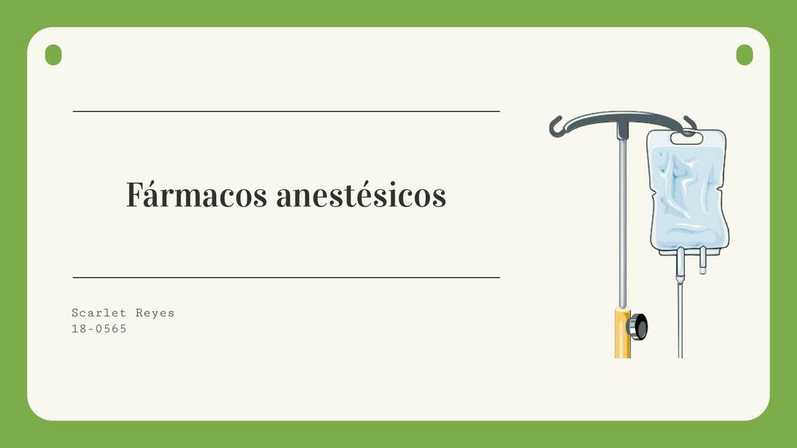 Anestesio Farmacos