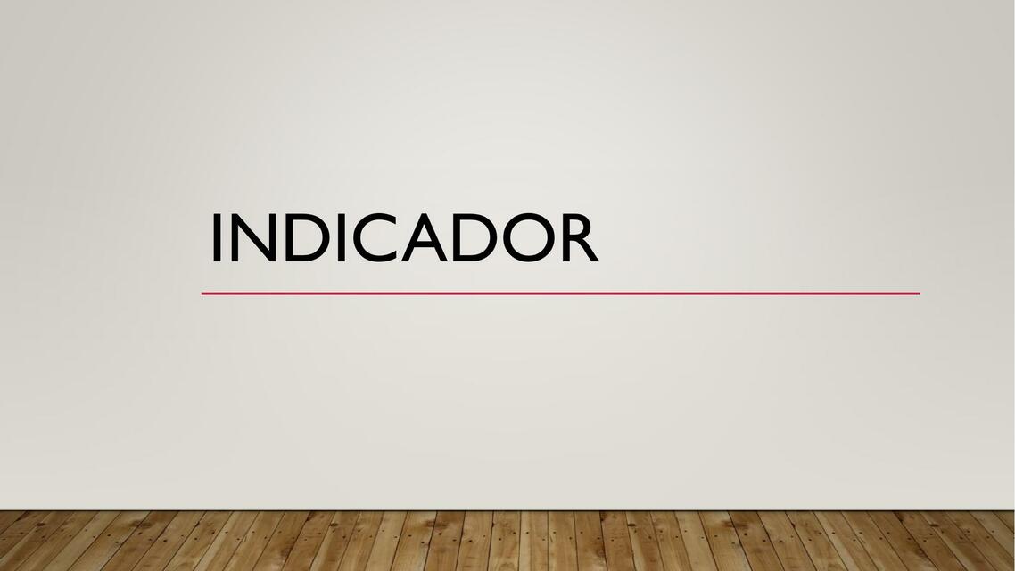 Indicador 