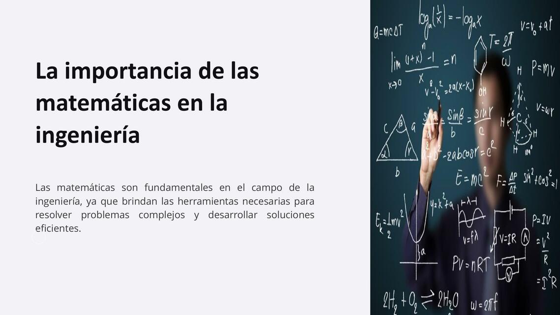 Importancia De La Matematica En La Ingenieria