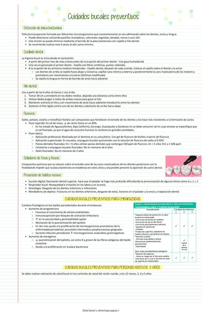 Cuidados bucales preventivos