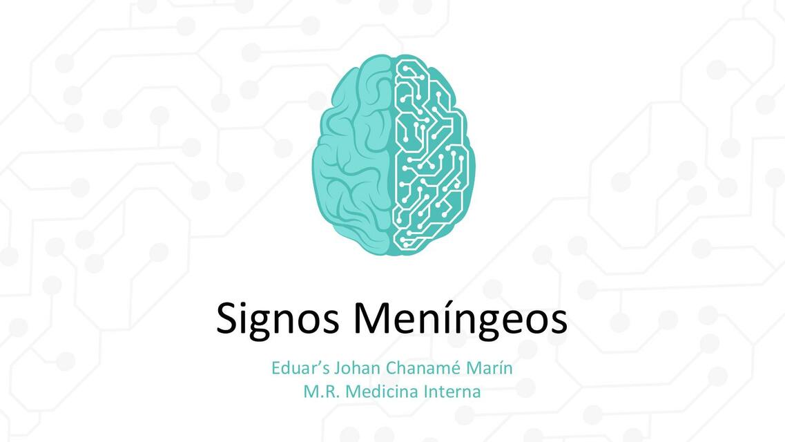 Signo meníngeos