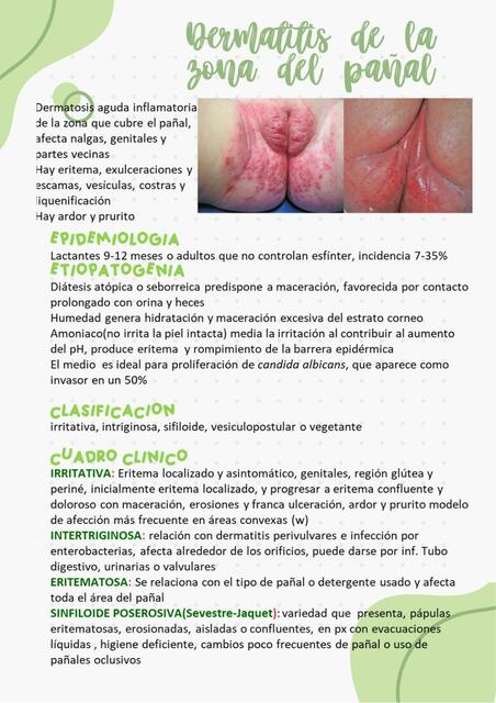 Dermatitis de la zona del pañal