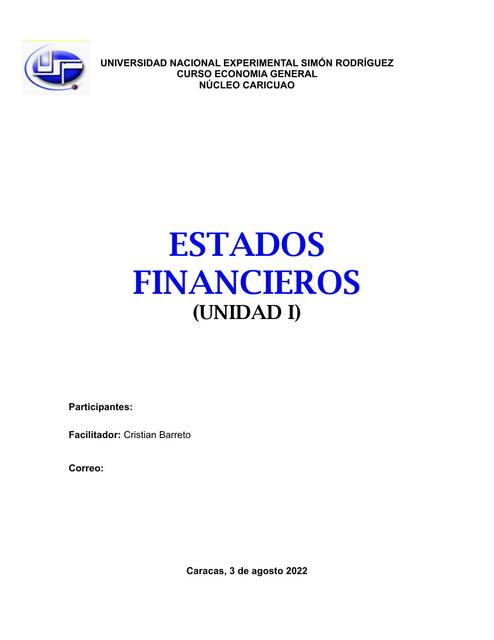 Estados Financieros 