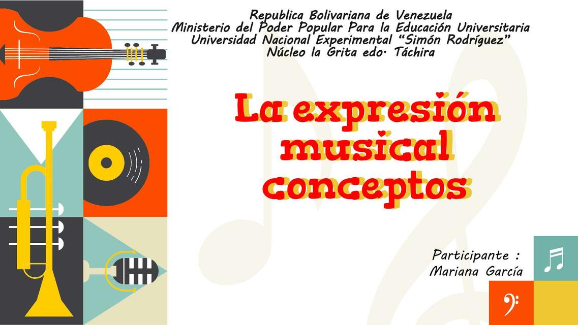 La expresión musical conceptos