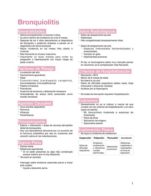 Resúmenes Pediatría