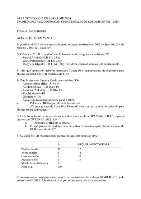 Problemas emulsiones 