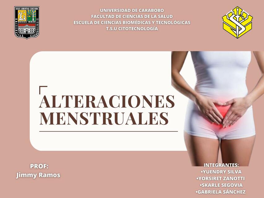 Alteraciones menstruales