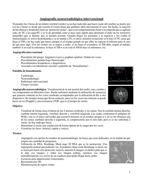 Clase 13 Angiografía Neuronal