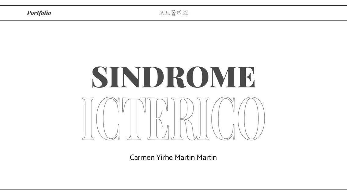 Sindrome icterico