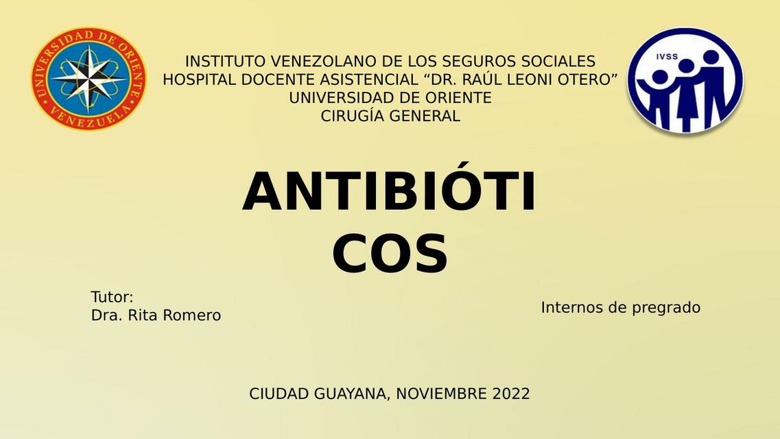 Antibióticos 