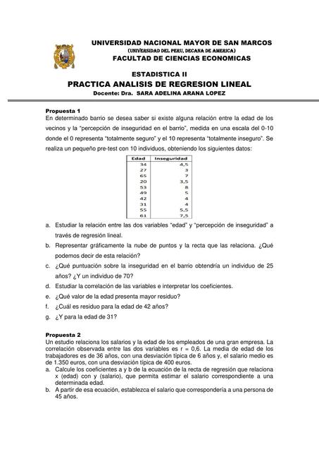 Práctica Análisis de Regresión Lineal 